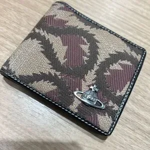 ★Vivienne Westwood★ 24SS Logo Hand Print Half Wallet 51070 Vivienne Westwood Black Half Moon Card Holder Vivienne Westwood